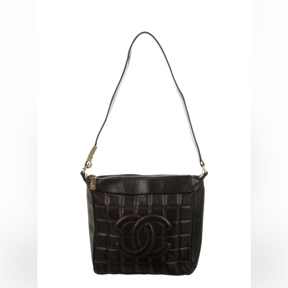 Vintage Chanel Chocolate Bar Shoulder bag Authentic Collectible Kendall Jenner - Picture 2 of 8